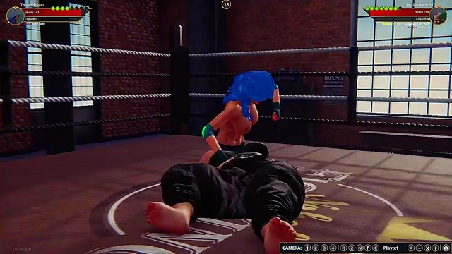 Twiggy Nelson VS BOLDA the BEAST (Naked Fighter 3D)