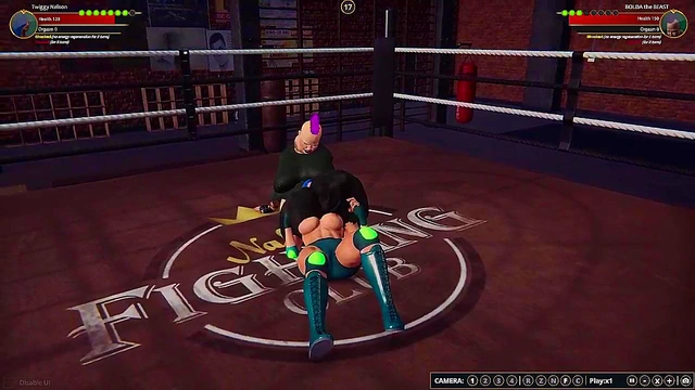 Twiggy Nelson VS BOLDA the BEAST (Naked Fighter 3D)