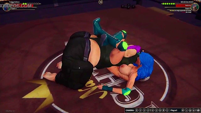 Twiggy Nelson VS BOLDA the BEAST (Naked Fighter 3D)