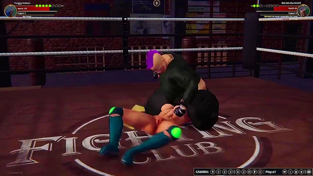 Twiggy Nelson VS BOLDA the BEAST (Naked Fighter 3D)