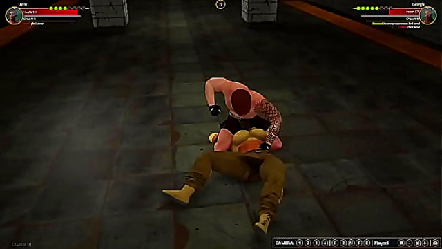 Jerle VS Georgia (Naked Fighter 3D)