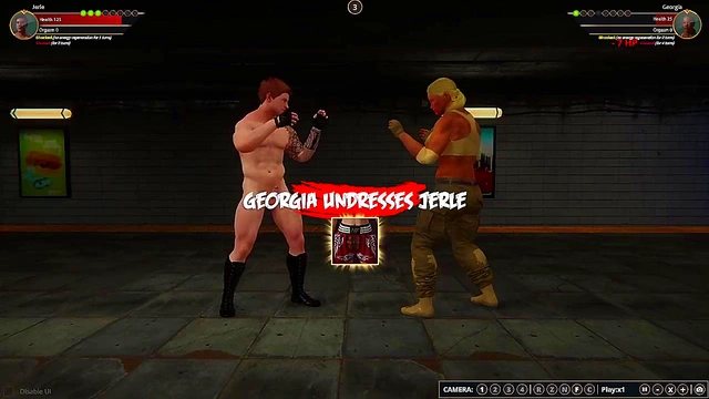 Jerle VS Georgia (Naked Fighter 3D)