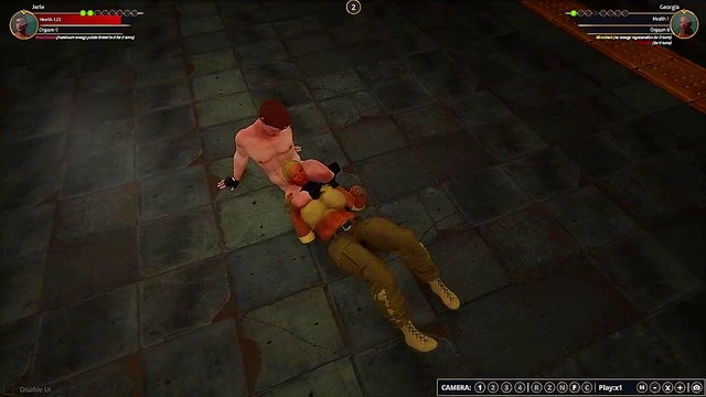 Jerle VS Georgia (Naked Fighter 3D)