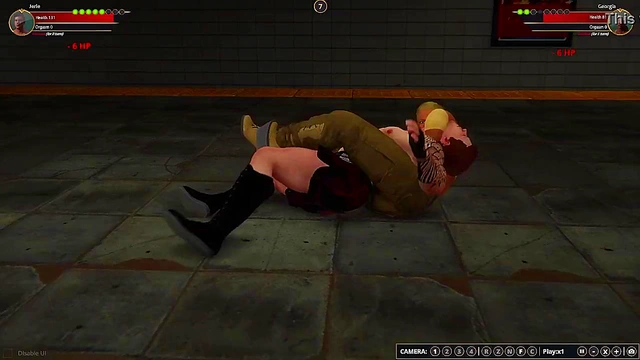 Jerle VS Georgia (Naked Fighter 3D)