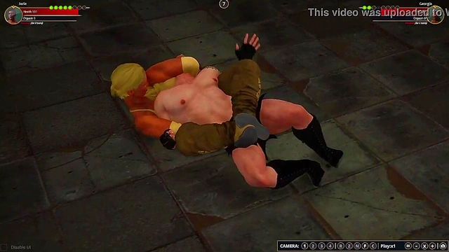 Jerle VS Georgia (Naked Fighter 3D)