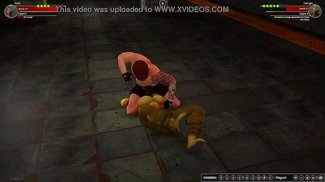 Jerle VS Georgia (Naked Fighter 3D)