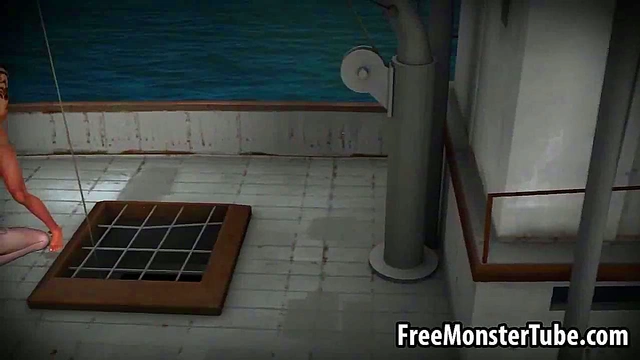 Blue haired 3D cartoon babe getting fucked hard