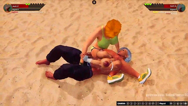 Karen Krash VS Diabla (Naked Fighter 3D)