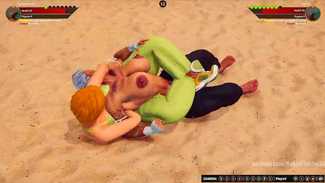 Karen Krash VS Diabla (Naked Fighter 3D)
