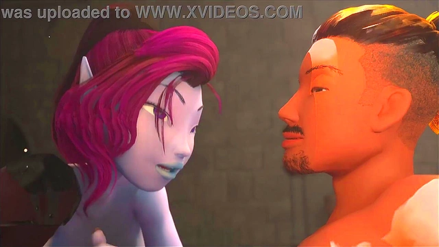 3DGSPOT - Busty Elf Dominates A Man In A Fight And Is Rewarded By His Cock! 3D ANIMATION!