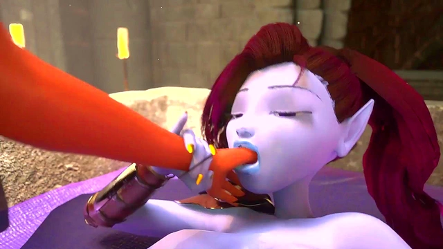 3DGSPOT - Busty Elf Dominates A Man In A Fight And Is Rewarded By His Cock! 3D ANIMATION!