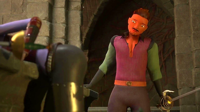 3DGSPOT - Busty Elf Dominates A Man In A Fight And Is Rewarded By His Cock! 3D ANIMATION!