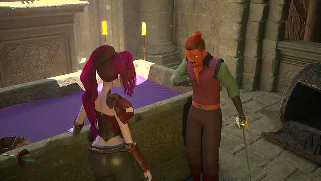 3DGSPOT - Busty Elf Dominates A Man In A Fight And Is Rewarded By His Cock! 3D ANIMATION!