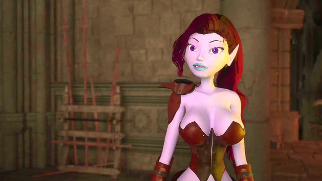 3DGSPOT - Busty Elf Dominates A Man In A Fight And Is Rewarded By His Cock! 3D ANIMATION!
