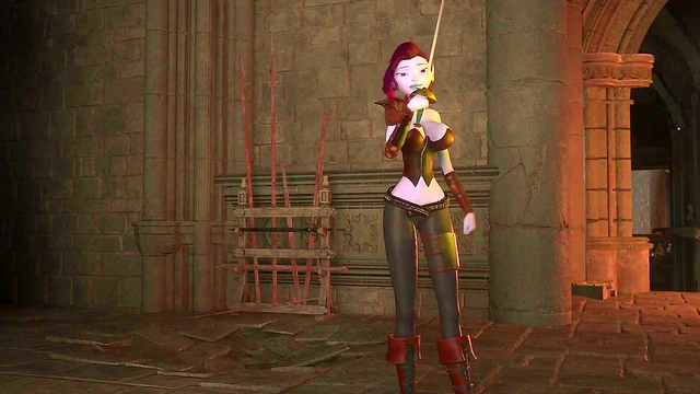 3DGSPOT - Busty Elf Dominates A Man In A Fight And Is Rewarded By His Cock! 3D ANIMATION!