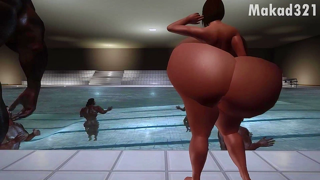Mrs. Cockers: Pool Time [3D SKYRIM] [BBC]
