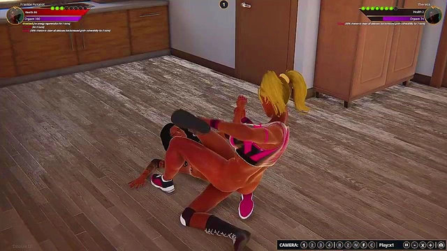 Frankie Fuxalot VS Theresa (Naked Fighter 3D)