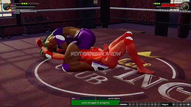 Kyla VS Jennifer Walters (Naked Fighter 3D)
