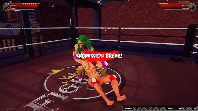 Kyla VS Jennifer Walters (Naked Fighter 3D)