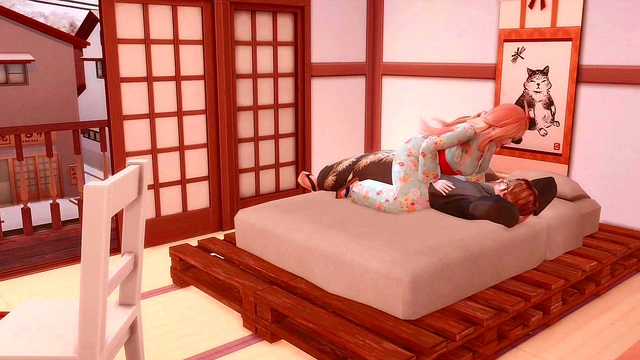 [3D / Japanese Vibes] He tease me, So I tease him back.