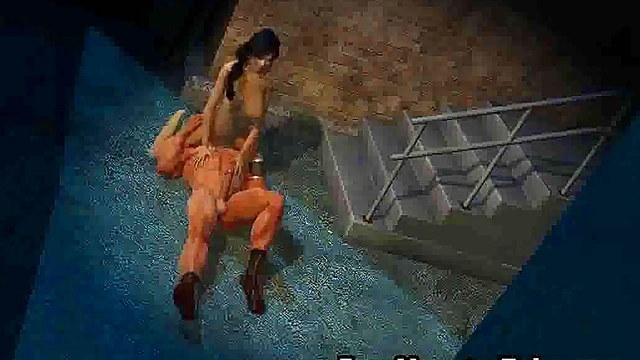 Tasty 3D brunette babe getting fucked outdoorse-high 1