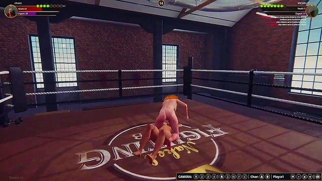 Chelci vs MICHELLE (Naked Fighter 3D)