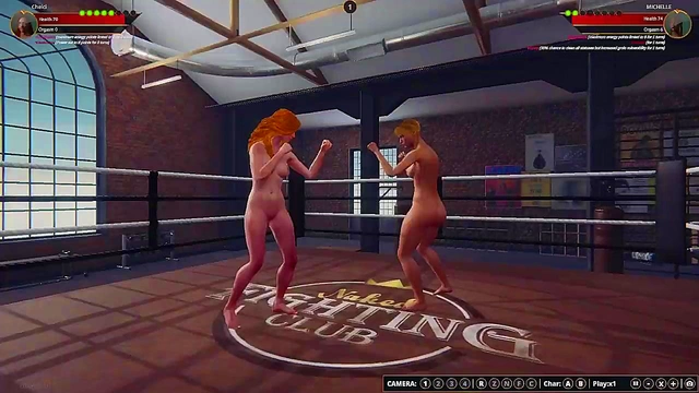 Chelci vs MICHELLE (Naked Fighter 3D)