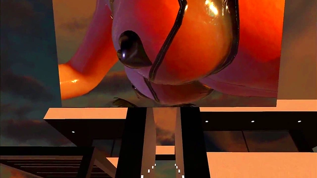 Citor3 3D SFM VR bondage game huge tits mistress makes cum again twice; doggy, pegging, milking