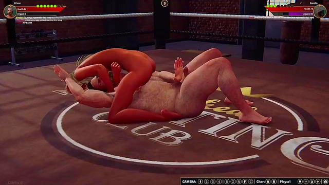 Emelia vs. Ethan (Naked Fighter 3D)