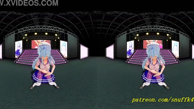 vr180 mmd Lamy dance 3d hololive