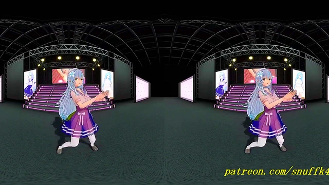 vr180 mmd Lamy dance 3d hololive