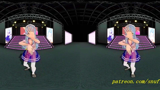 vr180 mmd Lamy dance 3d hololive