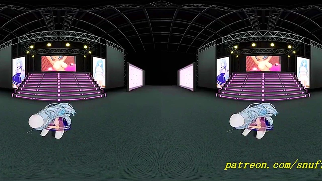 vr180 mmd Lamy dance 3d hololive