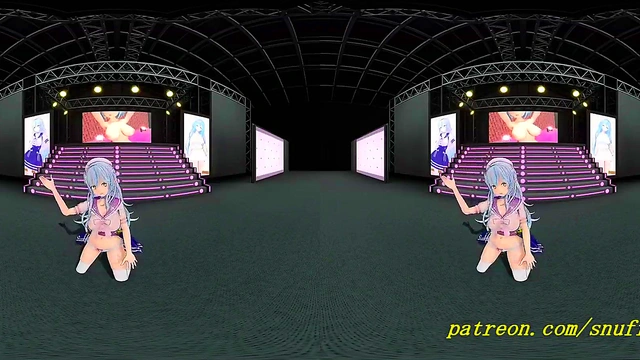 vr180 mmd Lamy dance 3d hololive