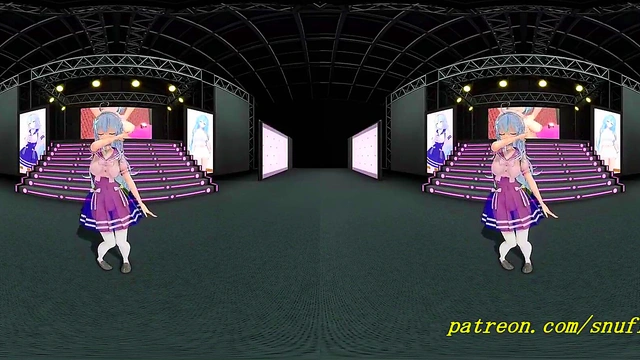 vr180 mmd Lamy dance 3d hololive