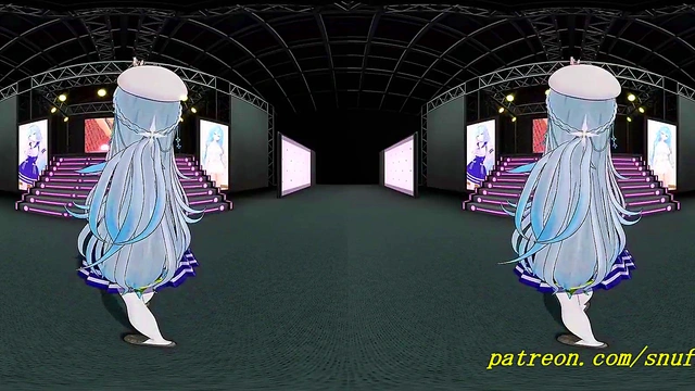 vr180 mmd Lamy dance 3d hololive