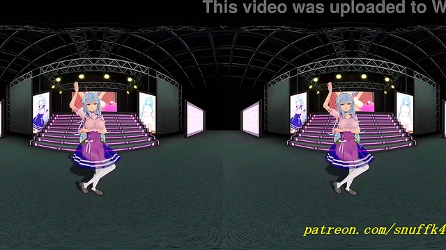 vr180 mmd Lamy dance 3d hololive