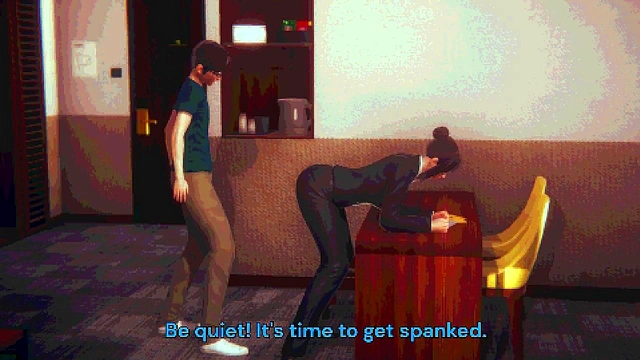 Stepmom's trouble with a stepson - (PlayStation1 style 3D renders)