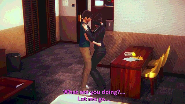 Stepmom's trouble with a stepson - (PlayStation1 style 3D renders)