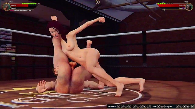 Ethan vs. Vicki (Naked Fighter 3D)