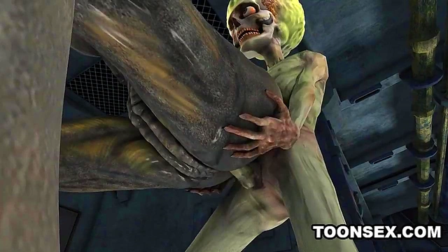 Sexy 3D cartoon alien babe fucked hard by a martian