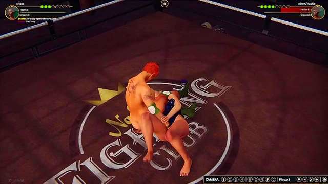 Alyssa VS Aine O'Rackie (Naked Fighter 3D)