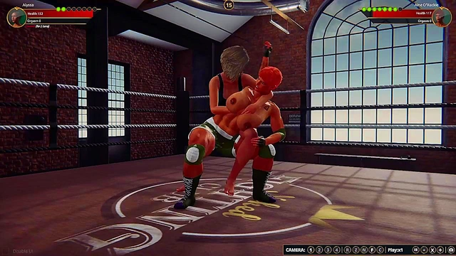 Alyssa VS Aine O'Rackie (Naked Fighter 3D)