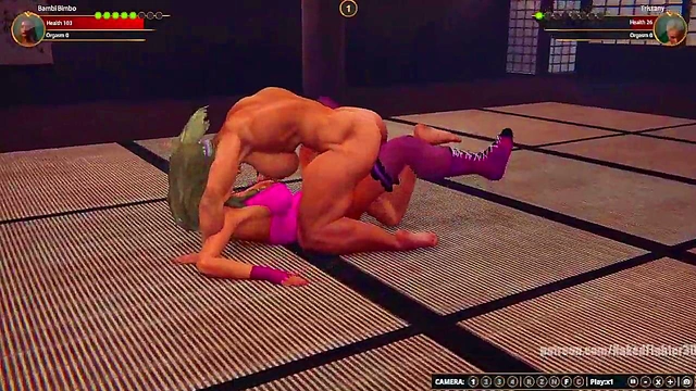 Bambi Bimbo VS Tristany (Naked Fighter 3D)