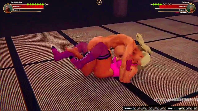 Bambi Bimbo VS Tristany (Naked Fighter 3D)