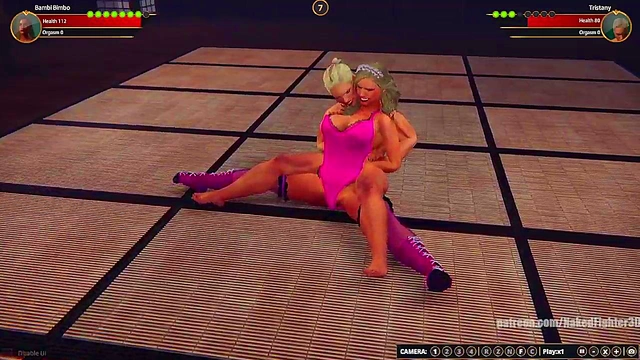 Bambi Bimbo VS Tristany (Naked Fighter 3D)