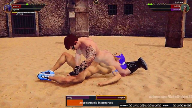 Pippy VS Lord Jerle (Naked Fighter 3D)