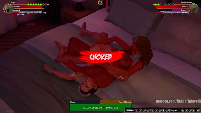 Zoya VS Bambi Bimbo (Naked Fighter 3D)