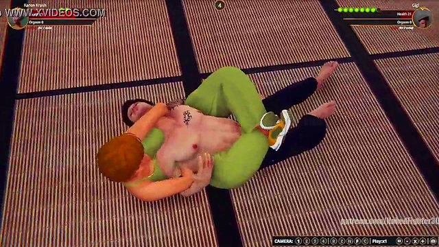 Karen Krash VS Gigi (Naked Fighter 3D)