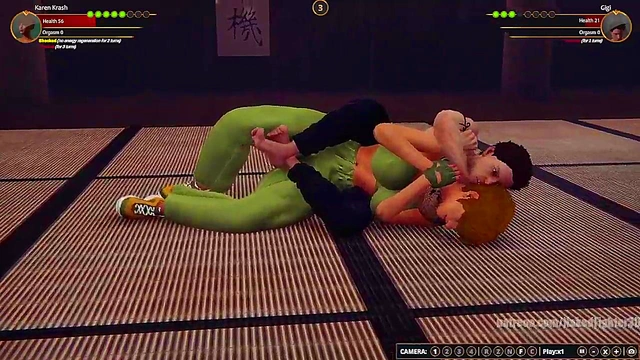 Karen Krash VS Gigi (Naked Fighter 3D)